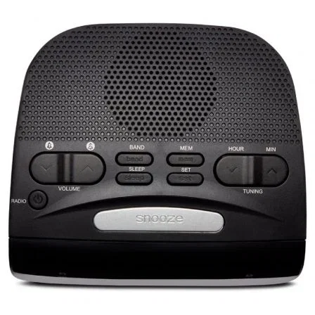 Aiwa CR-15BK Radio Reloj Despertador Doble Alarma FM Negro Aiwa CR-15BK Radio Reloj Despertador Doble Alarma FM Negro